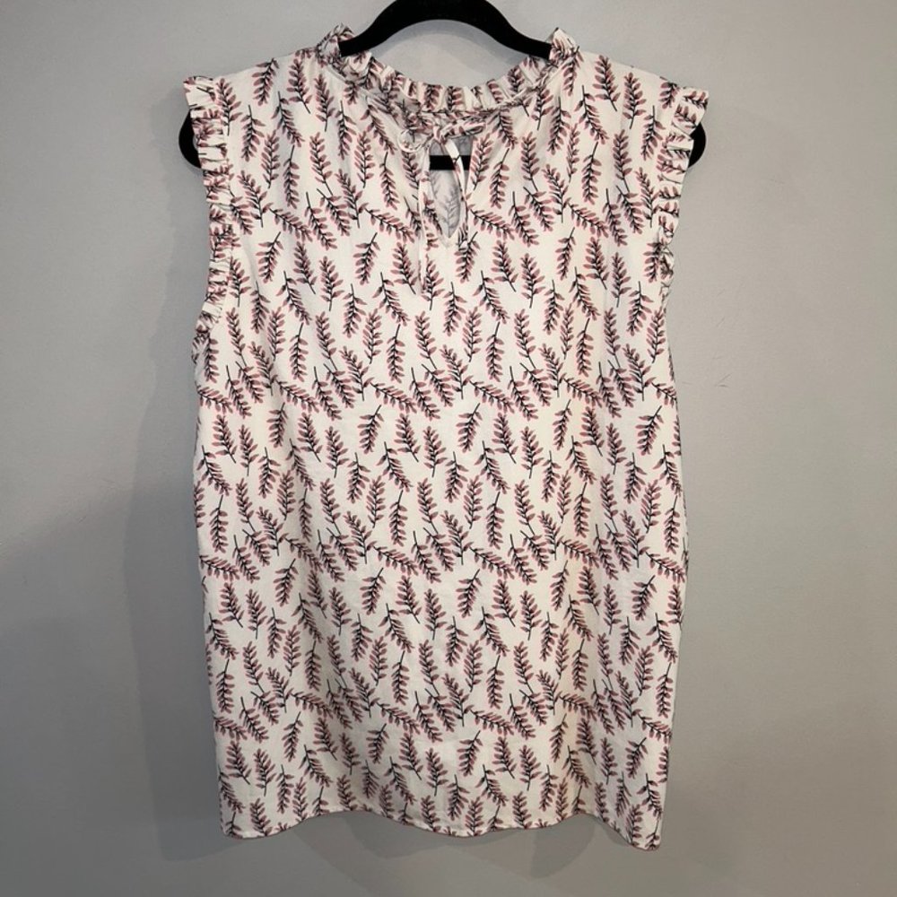 Eden Ruth Floral Sleeveless Blouse - XL